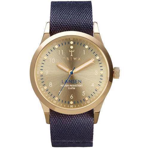 Image of Triwa Gold Lansen Navy Mono Canvas herreur, ALAST108MO060713